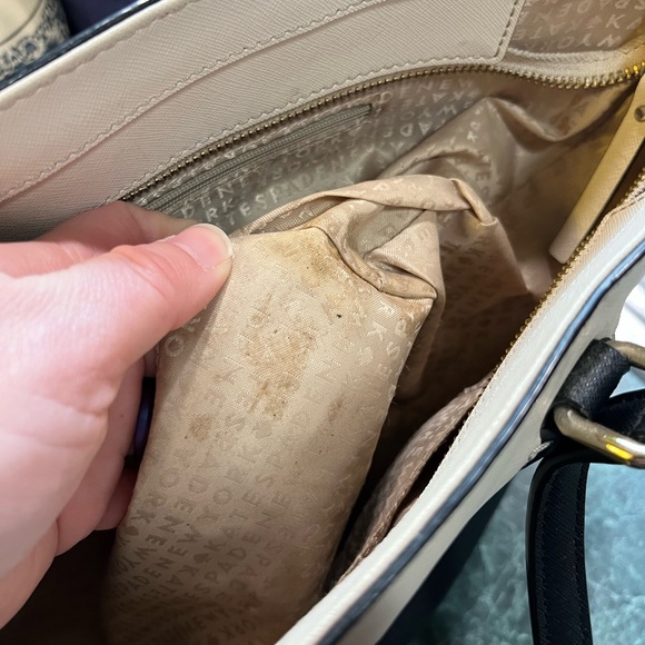 Kate Spade Black and Cream Tote Bag - Picture 6 of 8